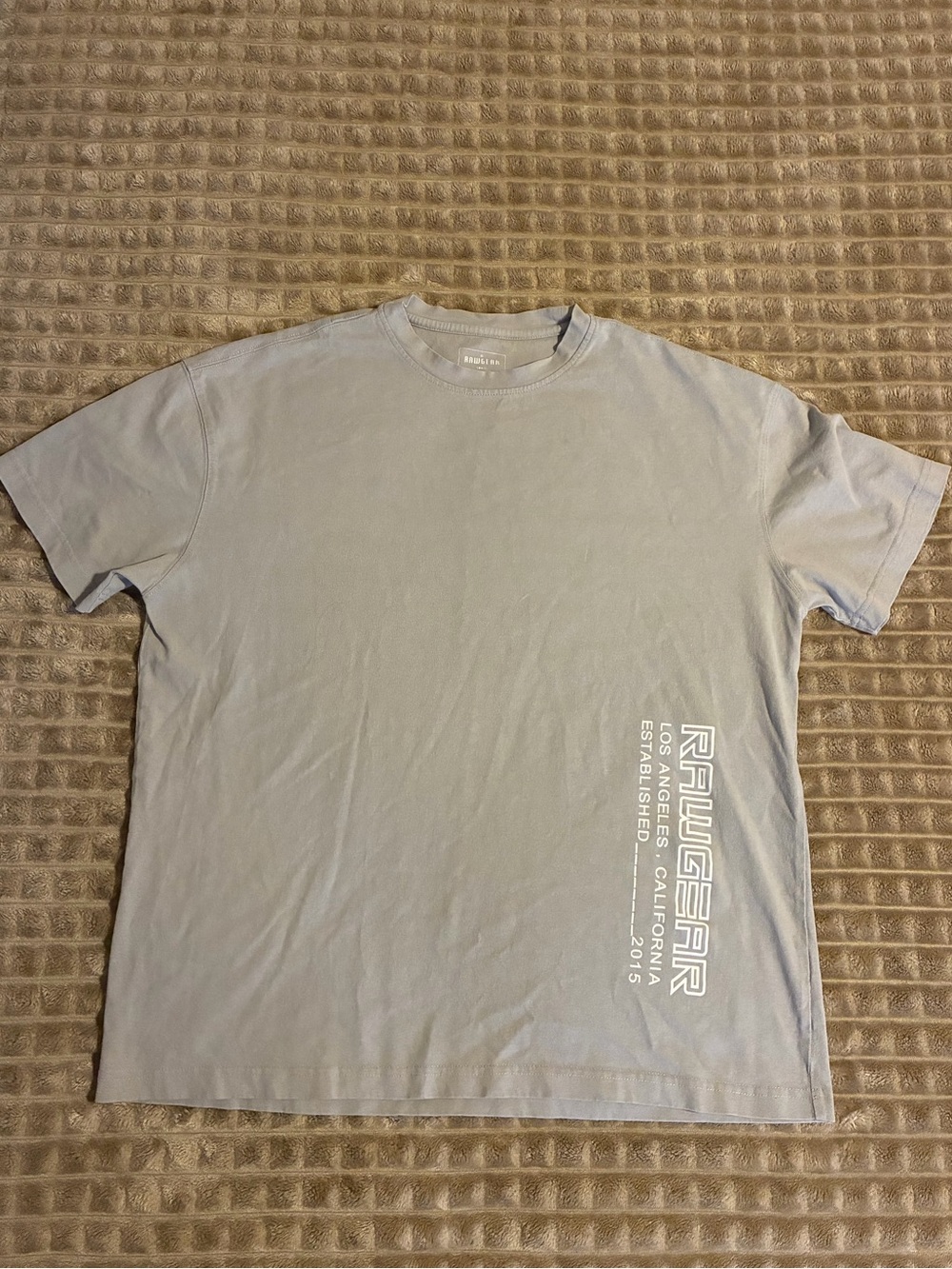 Rawgear | Men's Crew Neck Tee in Light Grey | Pump Cover | Workout Top